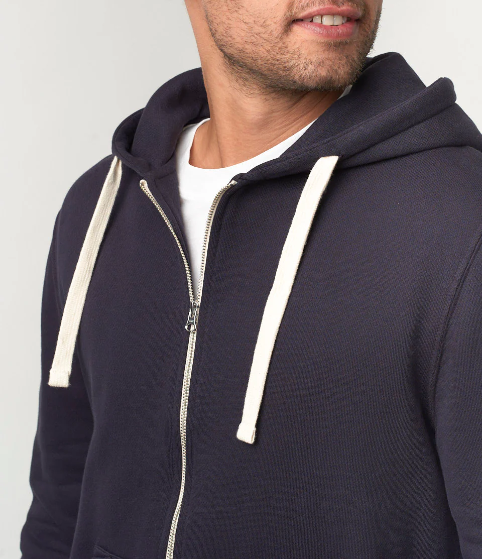 Vintage Fleece Hooded Jacket with Brushed Interior - Image 3